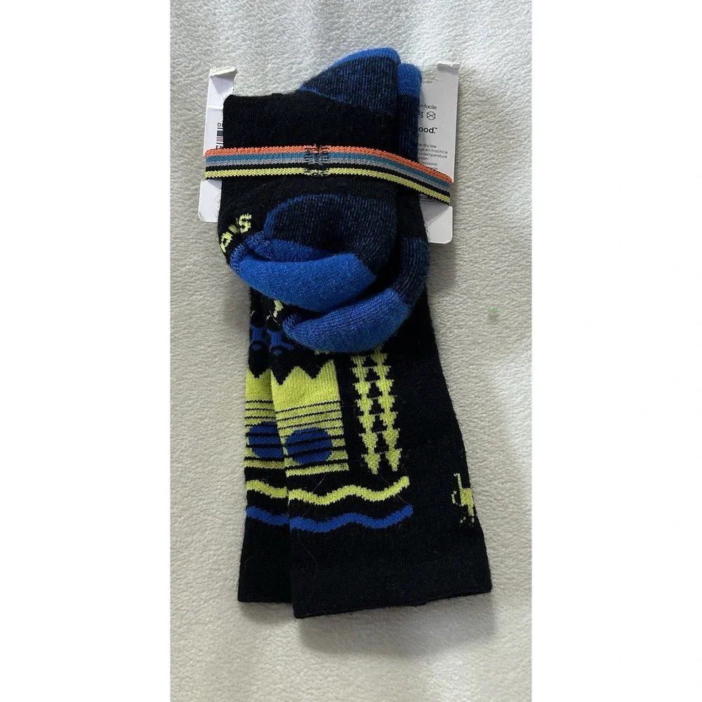 Smartwool Kids Wintersport Full Cushion Over the Calf Socks Black Size MD (C9)